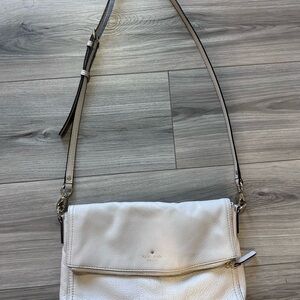 Kate Spade Cream Leather Crossbody Bag
